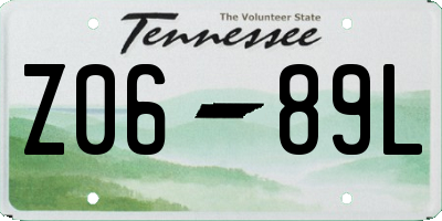 TN license plate Z0689L