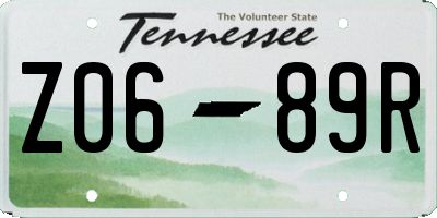 TN license plate Z0689R