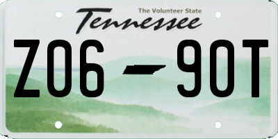TN license plate Z0690T