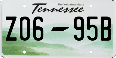 TN license plate Z0695B
