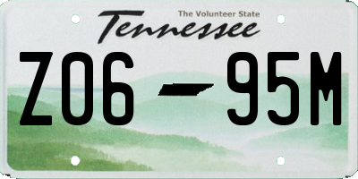 TN license plate Z0695M