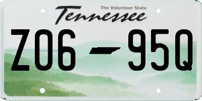 TN license plate Z0695Q