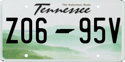 TN license plate Z0695V