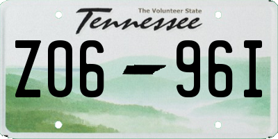 TN license plate Z0696I