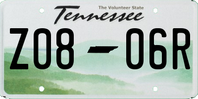 TN license plate Z0806R