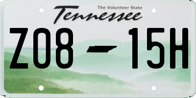 TN license plate Z0815H