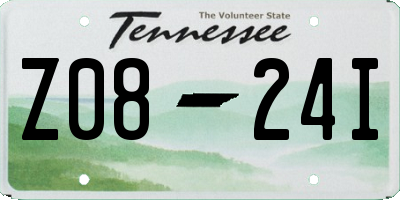 TN license plate Z0824I