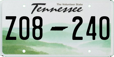 TN license plate Z0824O