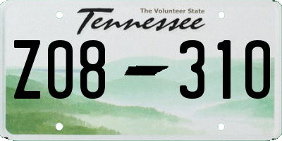 TN license plate Z0831O
