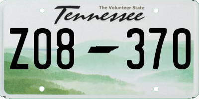 TN license plate Z0837O