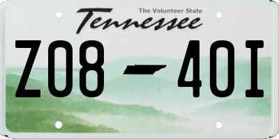 TN license plate Z0840I