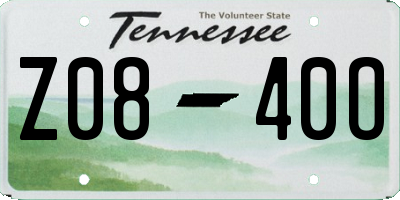 TN license plate Z0840O