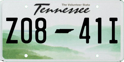 TN license plate Z0841I