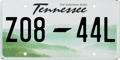 TN license plate Z0844L