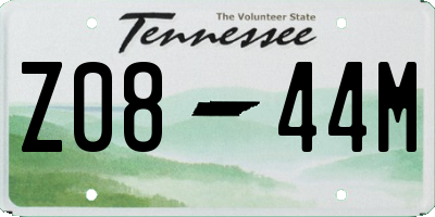 TN license plate Z0844M