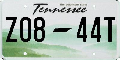 TN license plate Z0844T