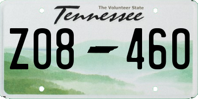 TN license plate Z0846O