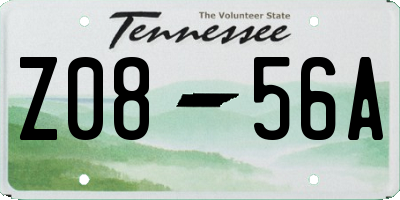 TN license plate Z0856A