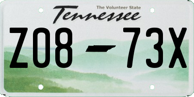 TN license plate Z0873X