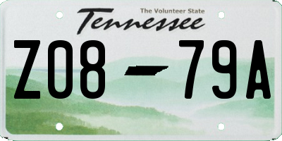 TN license plate Z0879A
