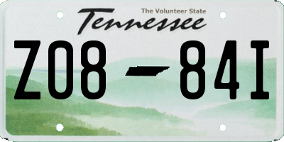 TN license plate Z0884I