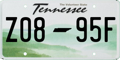 TN license plate Z0895F