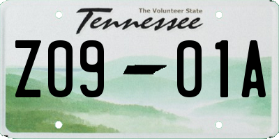 TN license plate Z0901A