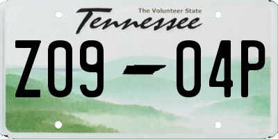 TN license plate Z0904P