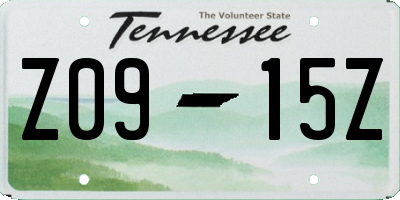 TN license plate Z0915Z