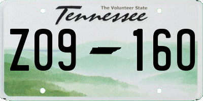 TN license plate Z0916O
