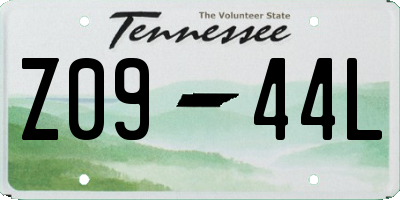 TN license plate Z0944L