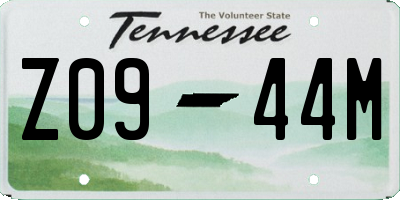 TN license plate Z0944M