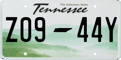 TN license plate Z0944Y