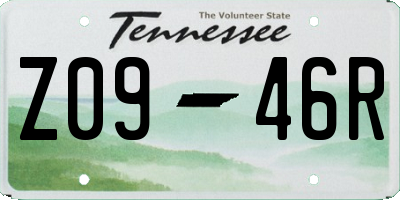 TN license plate Z0946R