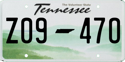 TN license plate Z0947O
