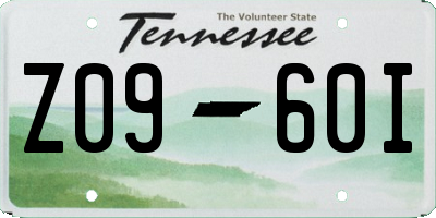 TN license plate Z0960I