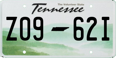 TN license plate Z0962I
