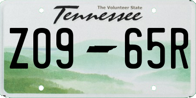 TN license plate Z0965R
