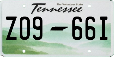 TN license plate Z0966I