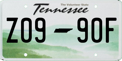 TN license plate Z0990F
