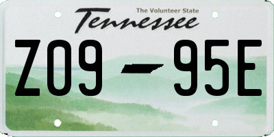 TN license plate Z0995E