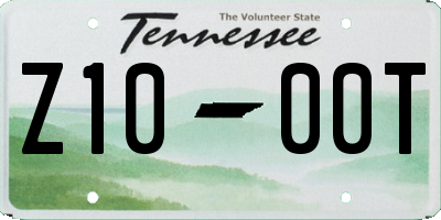 TN license plate Z1000T