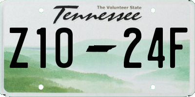 TN license plate Z1024F