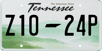 TN license plate Z1024P