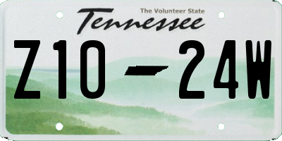 TN license plate Z1024W