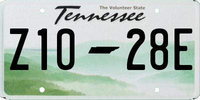 TN license plate Z1028E