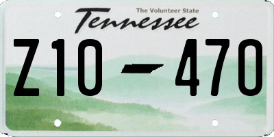 TN license plate Z1047O