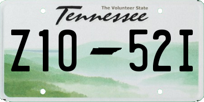 TN license plate Z1052I