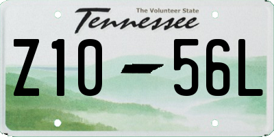 TN license plate Z1056L