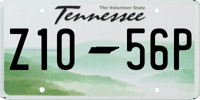 TN license plate Z1056P